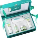 mCaffeine Green Tea Skin Care Gift Kit With Vitamin C | Face Care Gift Kit Set For Skin Glow - For Men & Women | Gift Kits | 100% Natural mCaffeine Products | Pack of 4 | mCaffein Gift kit With Pure Coffee For Skin - Fast UK Delivery