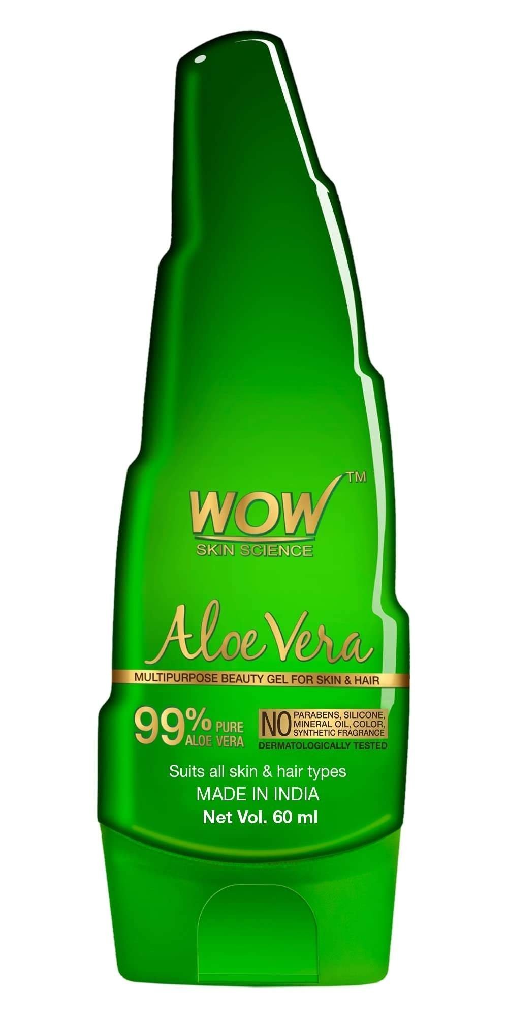 uk61xJY0xLvsS-1-1.jpg WOW Skin Science Aloe Vera Multipurpose Beauty Gel for Skin and Hair, 60 ml - Fast UK Delivery - Image 1