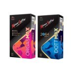 KamaSutra Orgasmax + Dottmax Condoms for Men | Made with Natural Rubber Latex | Lubricated Condoms | Luxury Series | Pack of 2-12 Condoms Each - Fast UK Delivery