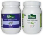 INDUS VALLEY 100% Organic Indigo Leaf Powder Jar 400g with Herbal Henna Powder Jar - 500g (400g+500g = 900g) - Fast UK Delivery