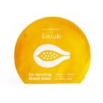 Foxtale Tan Removal Sheet Mask with Vitamin C and Papaya for Tan Removal, Men & Women, 26g - Fast UK Delivery