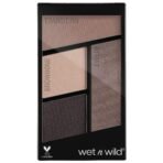 Wet n Wild, Color Icon Eyeshadow Quads, Eyeshadow Palette with Shiny and Matte Multicolor Eyeshadows, Long-Lasting and Easy-to-blend Formula, Silent Treatment - Fast UK Delivery