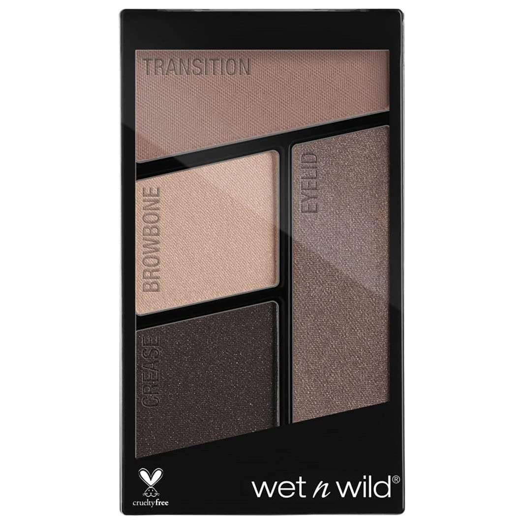uk61xeEzpwunL-1-1.jpg Wet n Wild, Color Icon Eyeshadow Quads, Eyeshadow Palette with Shiny and Matte Multicolor Eyeshadows, Long-Lasting and Easy-to-blend Formula, Silent Treatment - Fast UK Delivery - Image 1