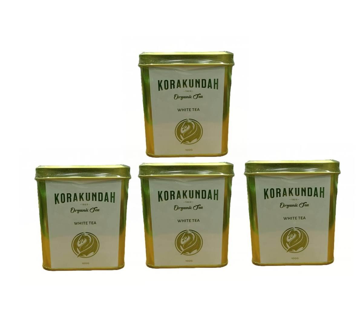 uk61y1gO0-pIL-1.jpg KORAKUNDAH Organic White Tea | 100 g | Pack of 4 | Total 400g|A Single Estate Rare Tea with delicate flavour - Fast UK Delivery - Image 1