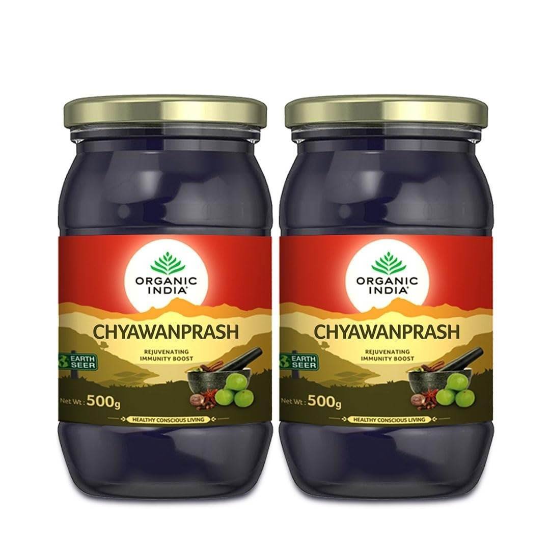 uk61yI-skeyhL.jpg Organic India Organic Chyawanprash - 500 g (Pack of 2) - Image 1