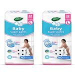 DABUR Baby Super Pants-Large 32Pack-Po2, Green - Fast UK Delivery