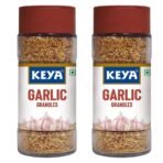 Keya Garlic Granules 55g | Pure, All-Natural, Flavor Booster for Cooking, Soups, Sauces |No Additives, Preservatives | Pack of 2 - Fast UK Delivery