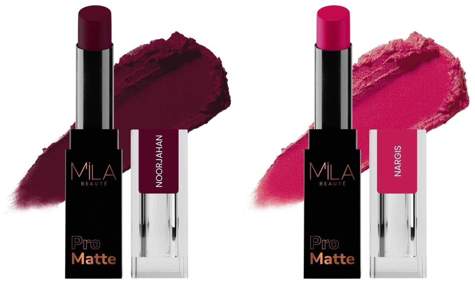 uk61yXnb6tijL-1-1.jpg MILA Beaute Pro Matte Lipstick | Shade - Noorjahan, 4.2g Pro Matte Lipstick | Creamy Matte Lipstick | Shade - Nargis, 4.2g - Fast UK Delivery - Image 1