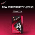 KamaSutra Strawberry Flavoured Condoms for Men, 10 Count - Fast UK Delivery