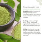 Ecotyl Moringa Leaf Powder | Natural Multi-Vitamin | Good for Hair & Skin | 500 gram - Fast UK Delivery - Image 7