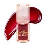 mCaffeine Shades Lip & Cheek Glow Tint | Multipurpose & Blendable | Longlasting Dewy Finish | Hydrating & Nourishing | Highly Pigmented Gel Formula |Lipstick | Blush for Women - Shade: Raspberry | 3 ml - Fast UK Delivery