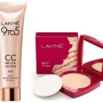 LAKME Face It Compact, Shell, 9 g&LAKME 9 to 5 CC Cream Mini, 01 - Beige, Light Face Makeup with Natural Coverage, SPF 30 - Tinted Moisturizer to Brighten Skin, Conceal Dark Spots, 9 g - Fast UK Delivery