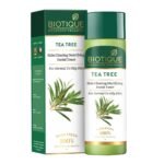 Biotique Tea Tree Skin Clearing Mattifying Facial Toner For Normal To Oily Skin Face Toner, 120Ml | Treats Acne & Pimples, Tightens Pores, Pack of 1 - Fast UK Delivery