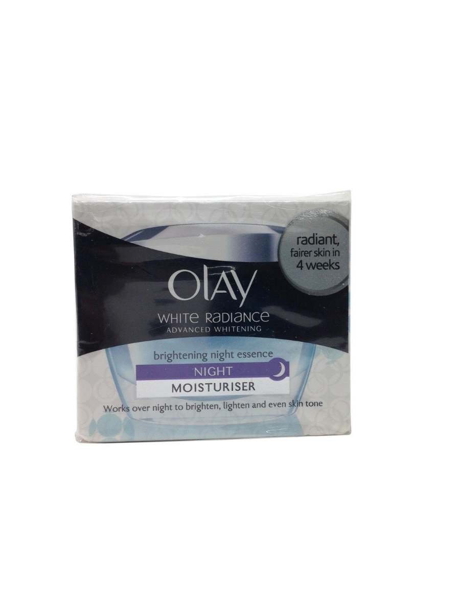 uk61zPsawulVL-1-1.jpg Olay Night Cream - White Radiance, 50g Pack - Fast UK Delivery - Image 1