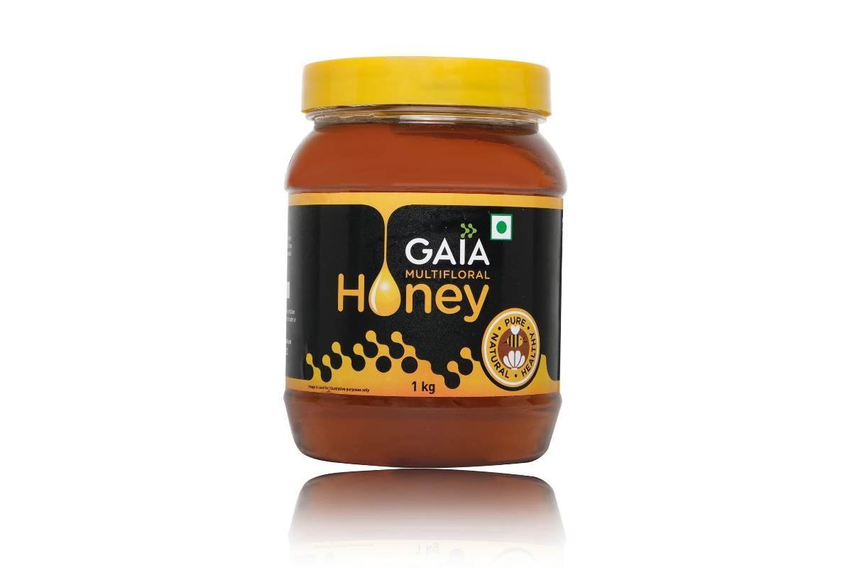 uk61zePS3HvL-1.jpg GAIA 100% Pure Organic Raw Honey, Pure and Natural | Unprocessed | Highly Nutritious | Rich in Antioxidants | No Artificial Color & Sugar 1kg - Fast UK Delivery - Image 1