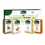 INDUS VALLEY Bio Organic Face Pack (Mulethi Powder, Sandalwood Face Pack, Orange Peel Powder and Multani Mitti Powder) Beauty Gift Set, (4 x 30 g) - Fast UK Delivery