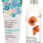 Aroma Magic Mineral Glow Scrub, 100ml & Juniper Berry Oil Free Moisturiser, 100ml Combo - Fast UK Delivery