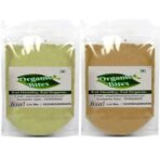 Organic Bites Brahmi and Bhringraj Powde, Eclipta Alba, Bacopa Monnieri for Hair, Skin, Eating (Bramini, Brahmi, Bhrami, Bharmi, Bringraj, Bringaraja) - 50 gm each (Total - 100 gm)