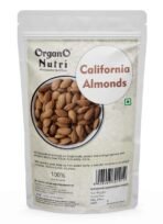 OrganoNutri Premium California Almonds 400g Pack | Premium Badam Giri | High in Fiber & Boost Immunity | Real Nuts | Whole Natural Badam - Fast UK Delivery