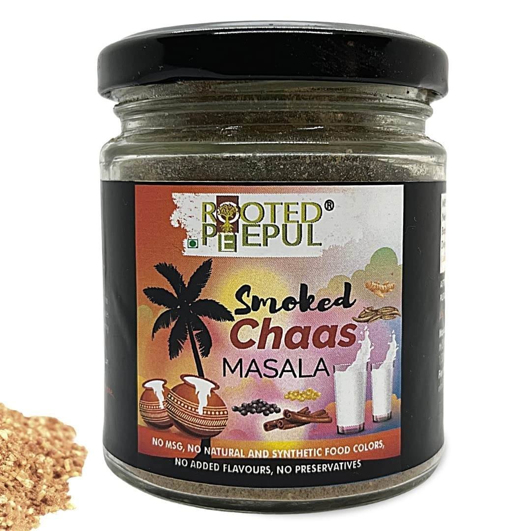 uk71-HJMo41mL-1-1.jpg Rooted Peepul Smoked Chaas Masala | No additives, All Natural | 100 gm - Fast UK Delivery - Image 1
