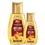 Dabur Almond Hair Oil - 190ml With Free Dabur Almond Oil 95ml | Provides Damage Protection | Non Sticky Formula | For Soft&Shiny Hair | With Almonds, Keratin Protein, Soya Protein & 10X Vitamin E - Fast UK Delivery