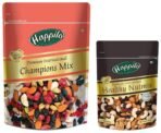 Happilo Premium International Champion Mix 160g (Pack of 1) & Happilo Premium International Healthy Nutmix 200g - Fast UK Delivery