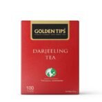 Golden Tips Healthy/ Natural and Organic Pure Darjeeling Black Tea Bags (100 Bags, 200 Gram ) - Fast UK Delivery