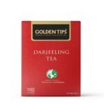 Golden Tips Healthy/ Natural and Organic Pure Darjeeling Black Tea Bags (100 Bags, 200 Gram ) - Fast UK Delivery