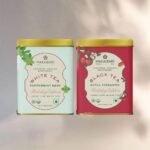 Makaibari Holiday Edition : Apple Cinnamon Black Tea & White Peppermint Bark | Usda Certified Tea | Anti-Oxidants, Immunity Booster | Tin Caddy, 75gm - Fast UK Delivery