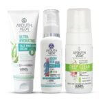 Ayouthveda Face Care Kit For Brightens And Clear Skin, Dark Spots | Deep Clean Foaming Face Wash | Ocean Dew Mist | Ultra Hydrating Face Emulsion Cream For Both Men And Women 260Ml - Fast UK Delivery