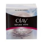Olay Fairness Night Cream - Natural White, 50g Box - Fast UK Delivery