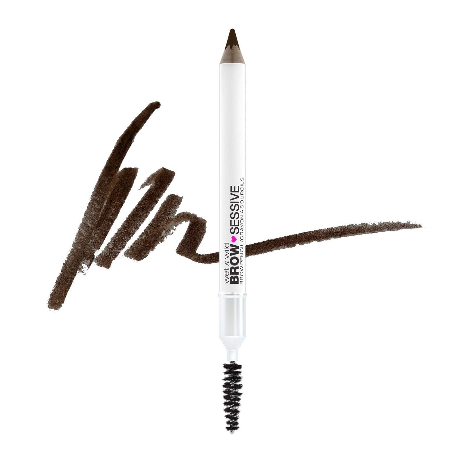 uk7102Bx6EyXL-1-1.jpg wet n wild Brow-Sessive Brow Pencil 9g- Dark Brown, Dual-Ended Eyebrow Pencil with Spoolie Brush for Thin and Thick Eyebrows, Natural Look Formula, Buildable Color Definition - Fast UK Delivery - Image 1