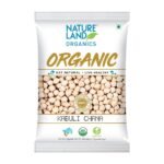 Natureland Organics Kabuli Chana/White Chana/Chole Pouch, 1 kg - Fast UK Delivery