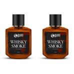 Beardo Whisky Smoke Perfume For Men, 50Ml X 2 | Eau De Parfum | Strong Long Lasting| Spicy, Woody Oudh | Body Spray For Men | Gift For Husband And Boyfriend | Christmas gift for men | Gift For Friends | Gift for Men - Fast UK Delivery