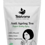 Tea Aroma - Anti-Ageing Herbal Tea, Caffeine-Free Blend with 12 Powerful Herbs for Skin Tightening, Natural Glow & Hair Strengthening, Rich in Antioxidants, 50 g - Fast UK Delivery