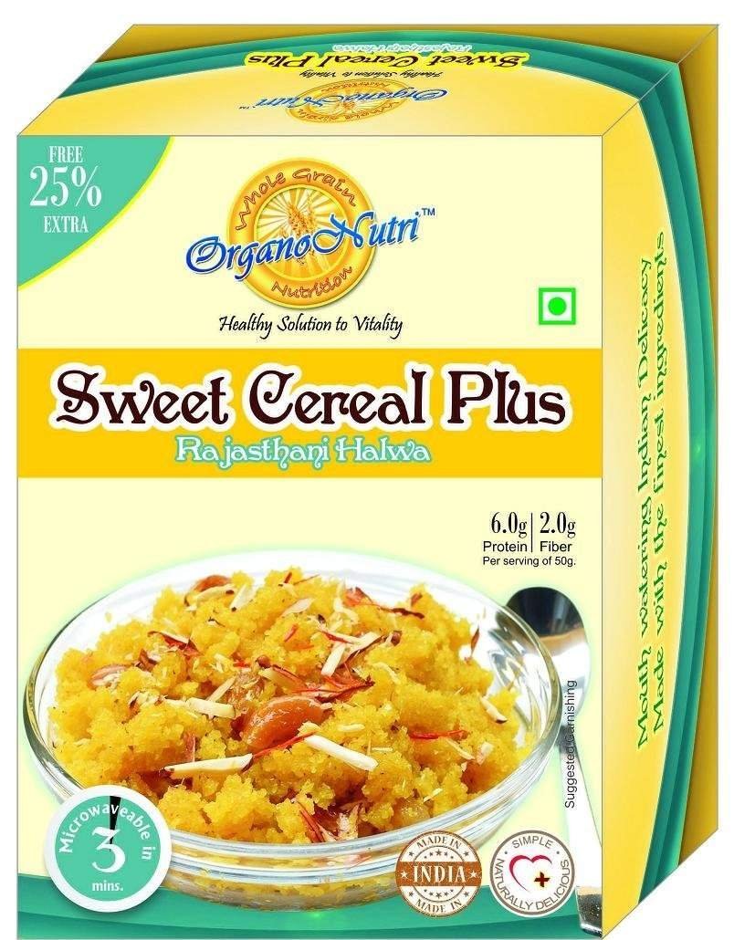 uk711eGAPSSPL-1.jpg OrganoNutri - Sweet Cereal Plus - Rajasthani Halwa (2 Boxes/ 400gms.) Pack of 2 - Fast UK Delivery - Image 1