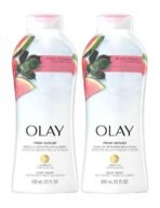 Olay Fresh Outlast Notes of Watermelon & Agave Body Wash, 22 fl oz/650ml (ONLY 1 PCS) - Fast UK Delivery