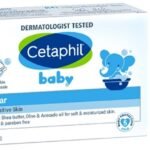 Cetaphil Baby Wash & Shampoo with Organic Calendula (400ml)&Cetaphil Baby Mild Bar 75gm, Kids Soap for Bath, White, Medium - Fast UK Delivery