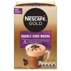 Nescafe Gold Double Choc Mocha Powder Pouch, 184 gram, Bag - Fast UK Delivery