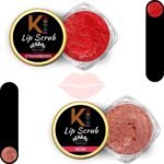 KINDED Lip Sugar Scrub Herbal Natural Essential Oils Exfoliator Balm Scrubber for Smoked Dry Dark Chapped Lips to Lighten Pigmentation Dead Skin Tan Removal (10 gm each, Strawberry & Rose) - Fast UK Delivery