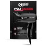 Beardo Style Cannon Hair Dryer | Powerful 1000W airflow | Thermo Protect Technology with 2 Tempreature Settings | Precise styling with special concentrator nozzle | Hair Dryer for men - Fast UK Delivery