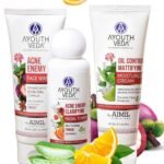 Ayouthveda Anti-acne Face Care Kit Maintain Oil Moisture, Skin Purifying | Acne Enemy Face Wash Gel 100ml | Acne Enemy Clarifying Facial Toner 100ml | Oil Control Mattifying Moisturizer Cream 60g - Fast UK Delivery