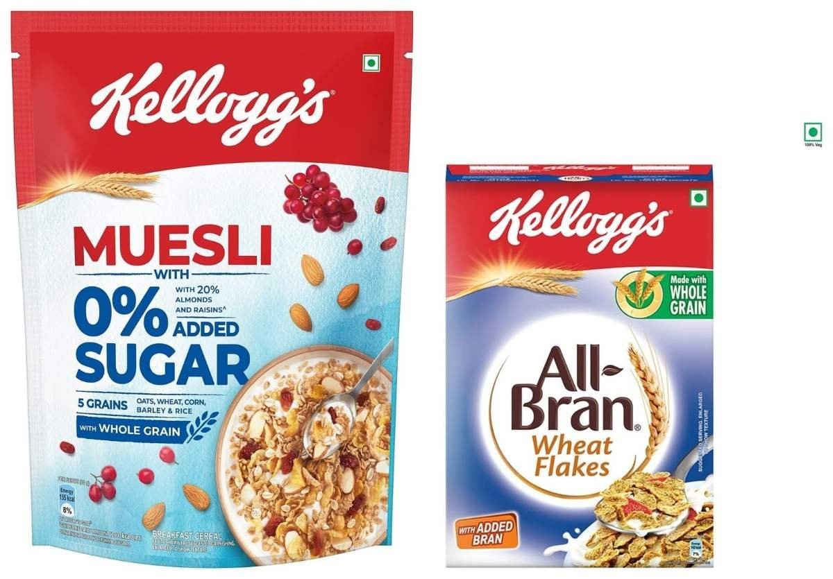 uk712oCqoLksL-1-1.jpg Kellogg's Muesli 0% Added Sugar, 500g & Kelloggs All Bran Wheat Flakes 440g - Fast UK Delivery - Image 1