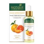 Biotique Advanced Organics Clear Improvement Vitamin C Brightening Concentrate, 30ml - Fast UK Delivery