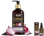 WOW Skin Science Caffeine Face Serum - Quick Absorbing - OIL FREE - Anti-Aging & WOW Skin Science Red Onion Black Seed Oil Shampoo with Red Onion Seed Oil Extract Combo - Fast UK Delivery