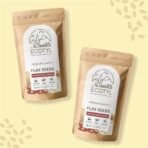 Ecotyl Flax Seeds - Set of 2 | Unroasted | for Heart and Hair Health | 2 x 200g - Fast UK Delivery