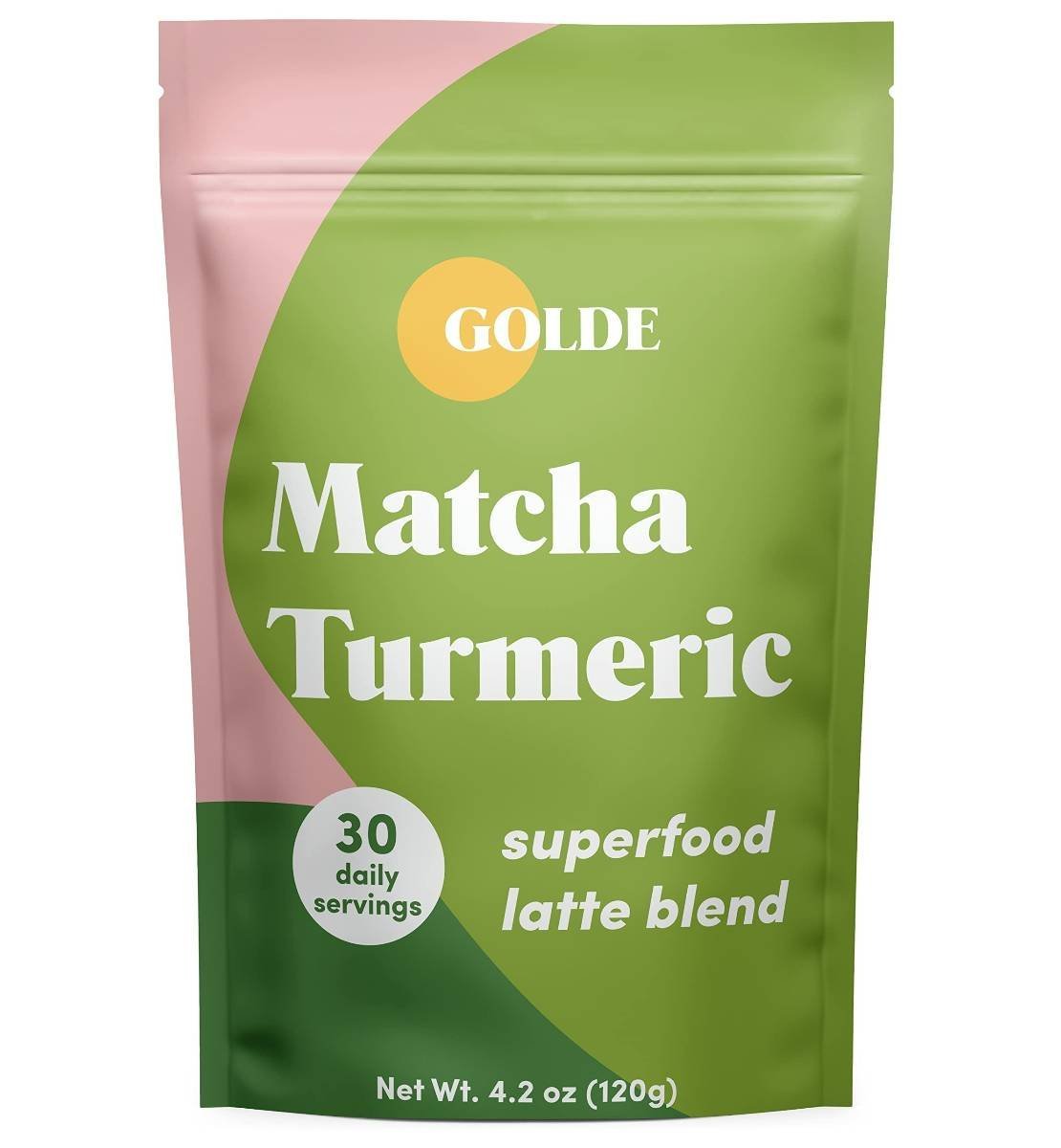 uk713l0aQIrXL-1-1.jpg GOLDE Superfood Latte Blend - 30 Daily Servings - Delicious Anti-inflammatory for Skin, Gut Health, Stress Balance (Matcha) - Fast UK Delivery - Image 1