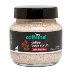 mCaffeine Berries & Coffee Body Scrub for Tan Removal | Creamy Body Scrub for Dry Skin | Exfoliating Scrub for Body for both Women and Men - 200gm - Fast UK Delivery