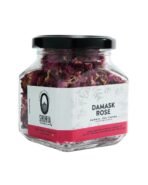 Shunya India Damask Rose Herbal Infusion (30g) - Herbal Infusion Tea Tisane Support to Reduce Menstrual Pain, Reduce Stress, Caffeine Free - Fast UK Delivery