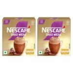 NESCAFE Gold Choco Mocha Instant Coffee Premix, 125g (5 Sachets x 25g) (Pack of 2) - Fast UK Delivery